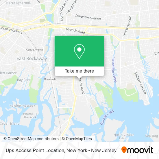 Ups Access Point Location map