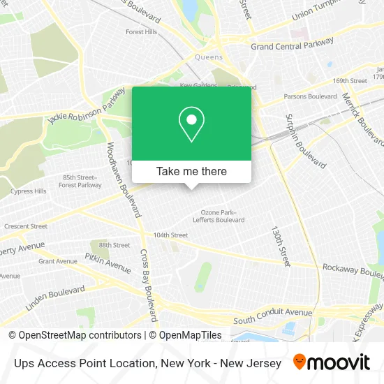 Ups Access Point Location map