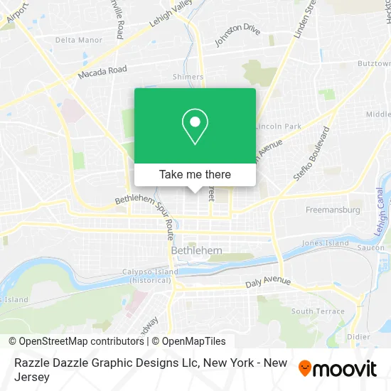 Razzle Dazzle Graphic Designs Llc map