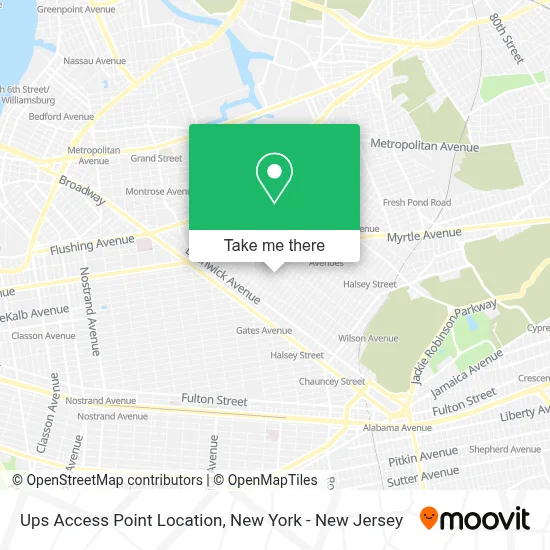 Ups Access Point Location map