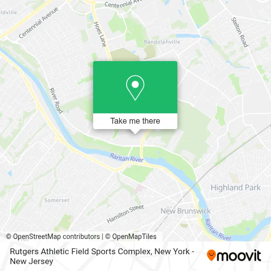 Rutgers Athletic Field Sports Complex map