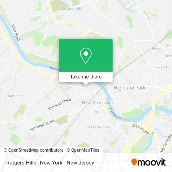 Rutgers Hillel map