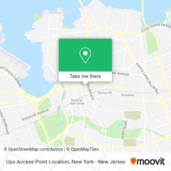 Ups Access Point Location map
