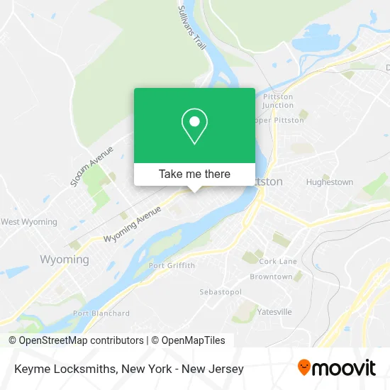 Keyme Locksmiths map