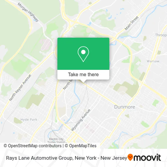 Rays Lane Automotive Group map