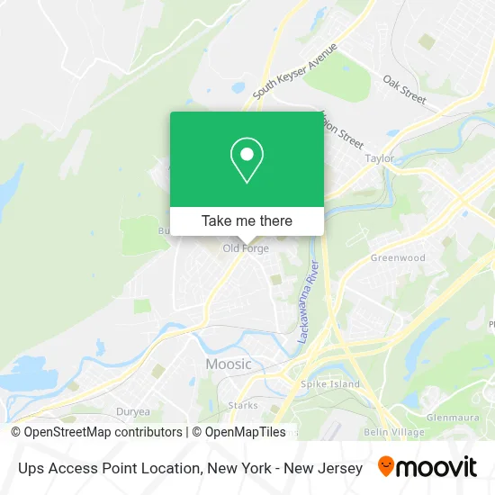 Ups Access Point Location map