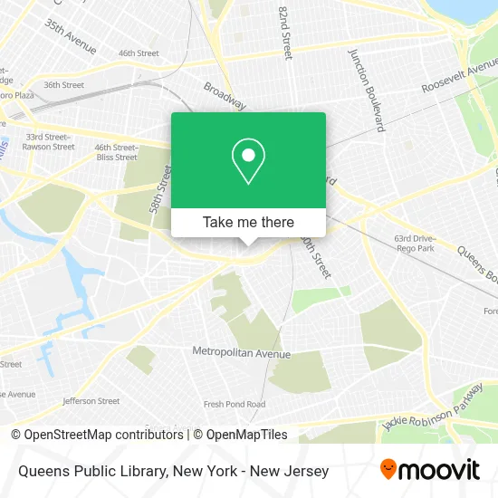 Queens Public Library map