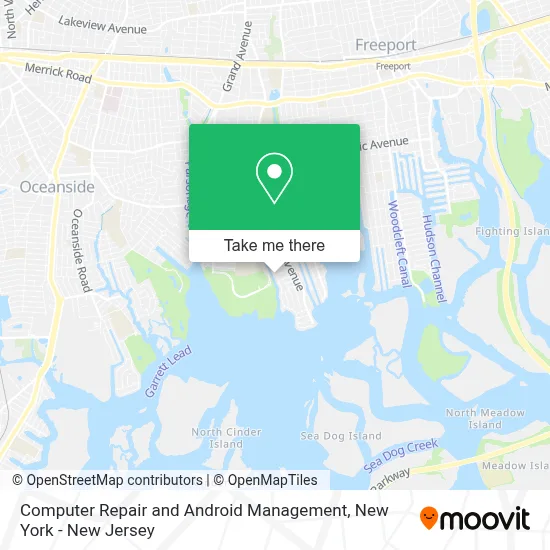Computer Repair and Android Management map