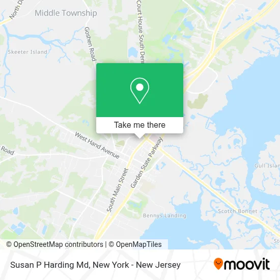 Susan P Harding Md map