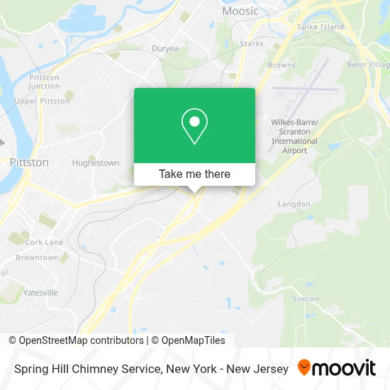 Spring Hill Chimney Service map