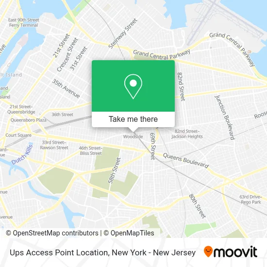 Ups Access Point Location map
