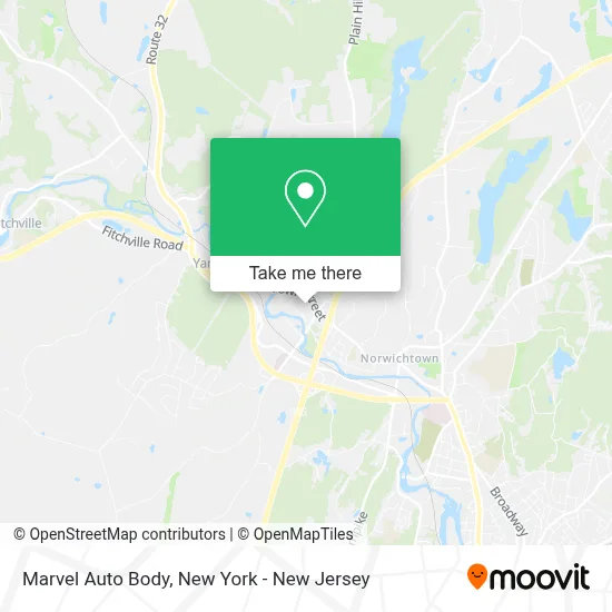 Marvel Auto Body map