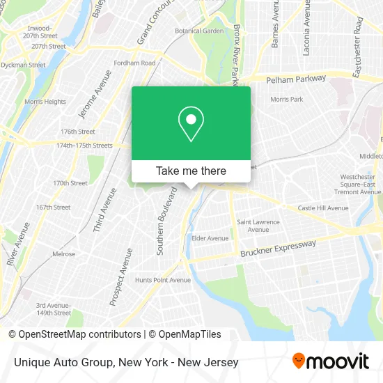 Unique Auto Group map