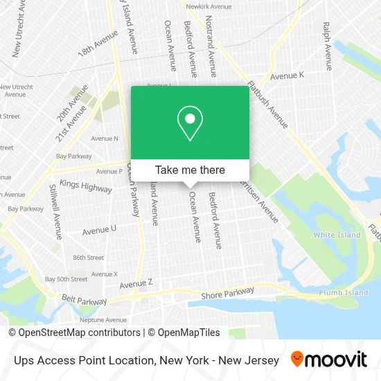 Ups Access Point Location map