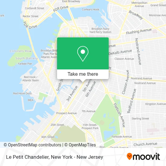 Le Petit Chandelier map