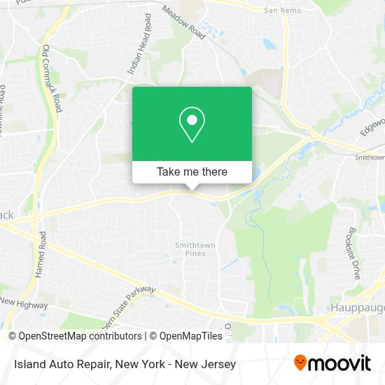 Island Auto Repair map