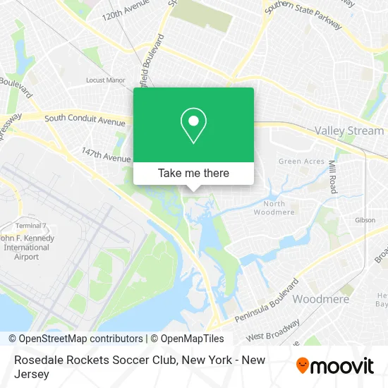 Rosedale Rockets Soccer Club map