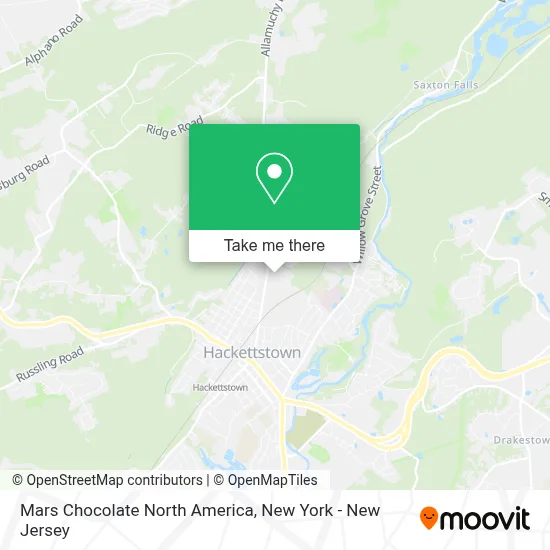 Mars Chocolate North America map