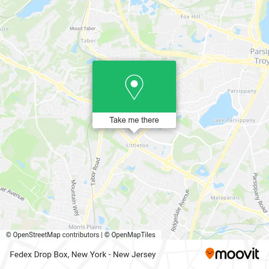 Fedex Drop Box map