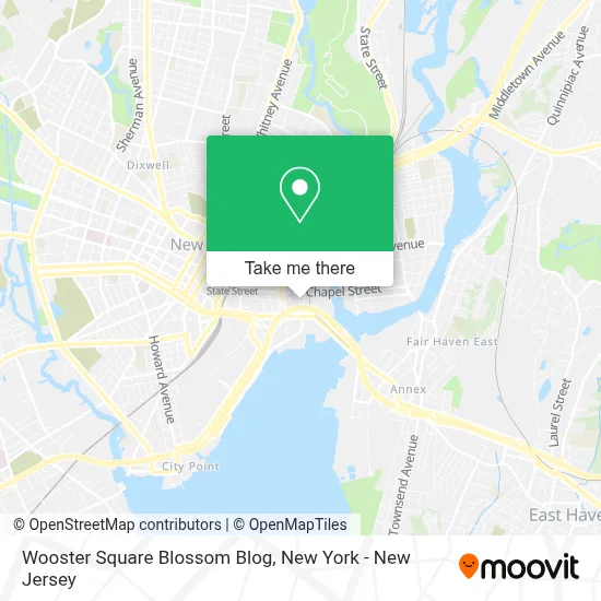 Wooster Square Blossom Blog map