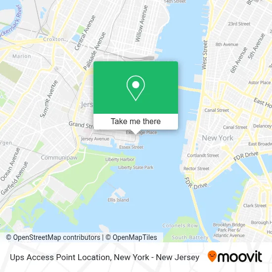 Ups Access Point Location map