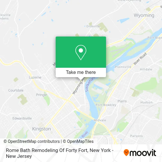 Rome Bath Remodeling Of Forty Fort map