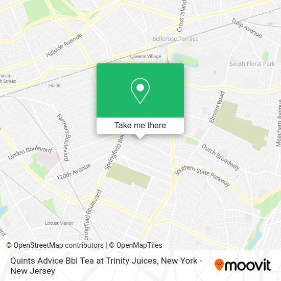 Quints Advice Bbl Tea at Trinity Juices map