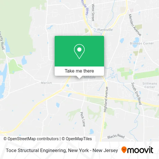 Toce Structural Engineering map