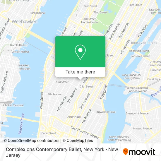 Complexions Contemporary Ballet map