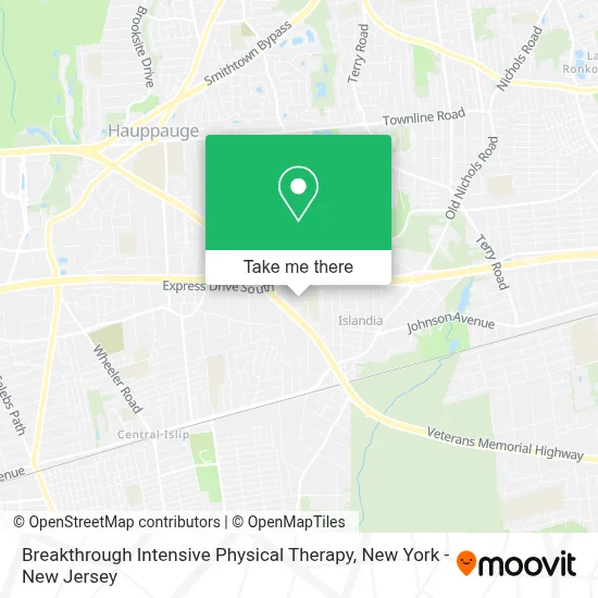 Breakthrough Intensive Physical Therapy map