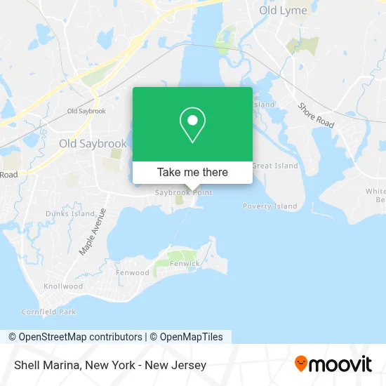 Shell Marina map