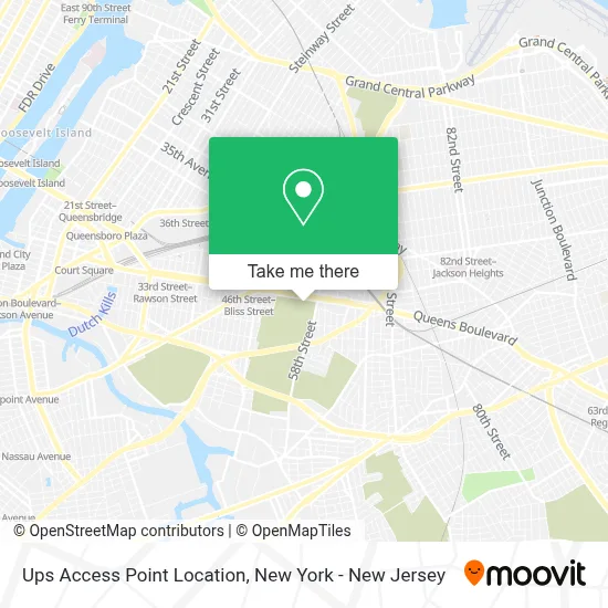 Ups Access Point Location map