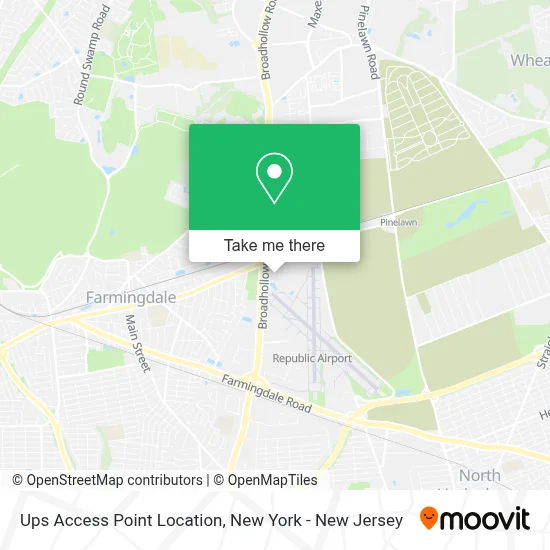 Ups Access Point Location map