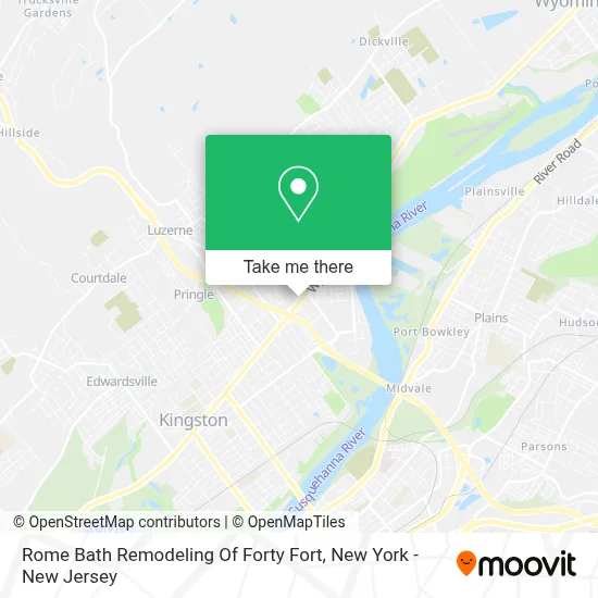 Rome Bath Remodeling Of Forty Fort map