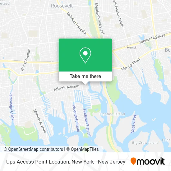 Ups Access Point Location map