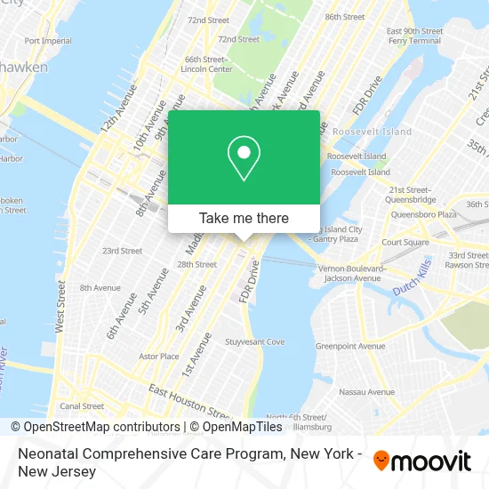 Neonatal Comprehensive Care Program map