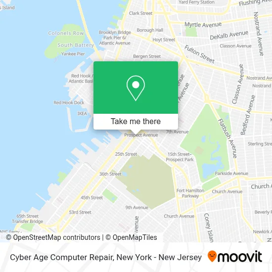 Cyber Age Computer Repair map