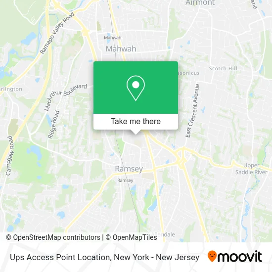 Ups Access Point Location map