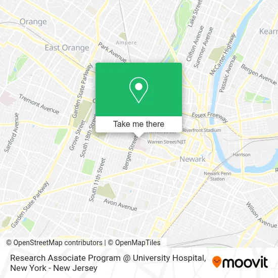 Research Associate Program @ University Hospital map