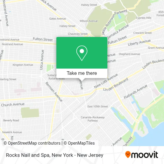 Rocks Nail and Spa map