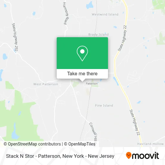 Stack N Stor - Patterson map