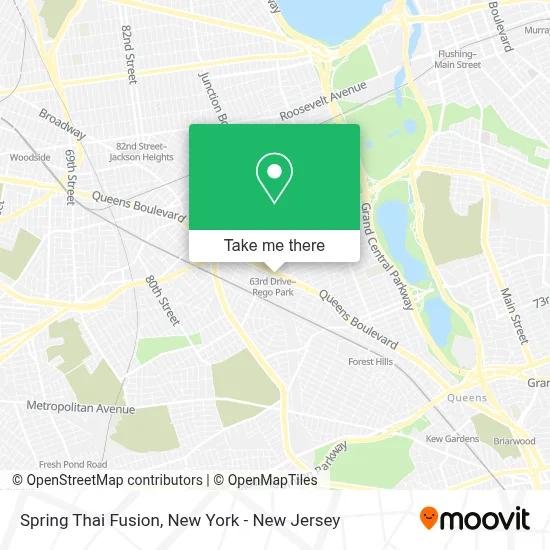 Spring Thai Fusion map