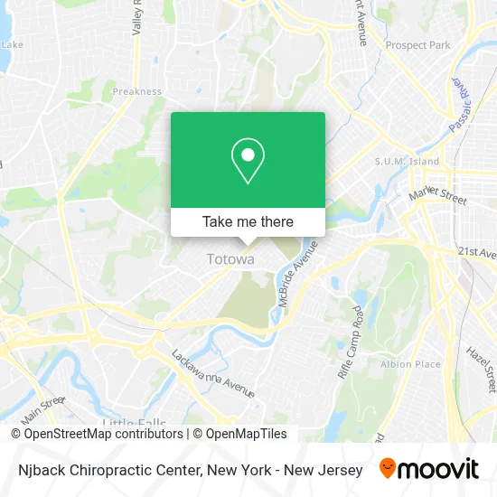Njback Chiropractic Center map