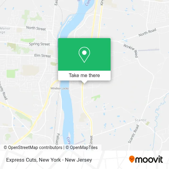 Express Cuts map