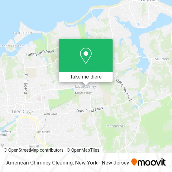 American Chimney Cleaning map