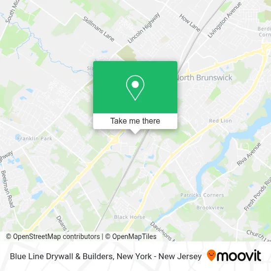 Blue Line Drywall & Builders map