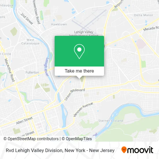 Rvd Lehigh Valley Division map