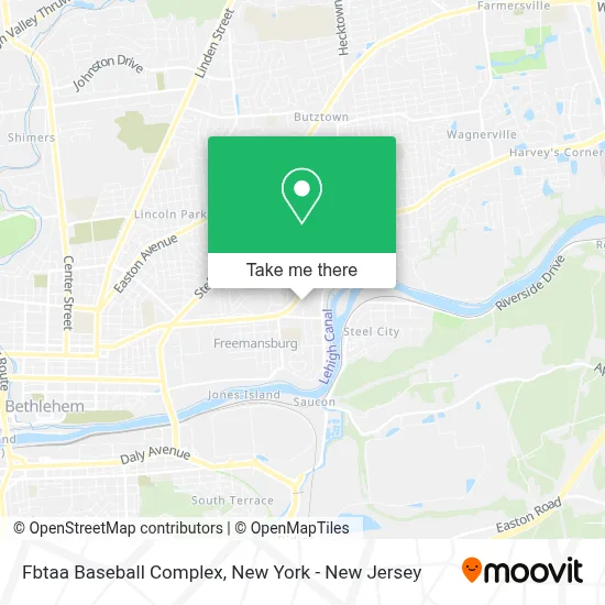 Fbtaa Baseball Complex map