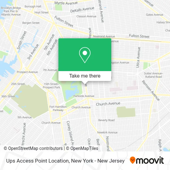 Ups Access Point Location map