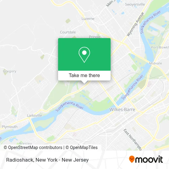 Radioshack map